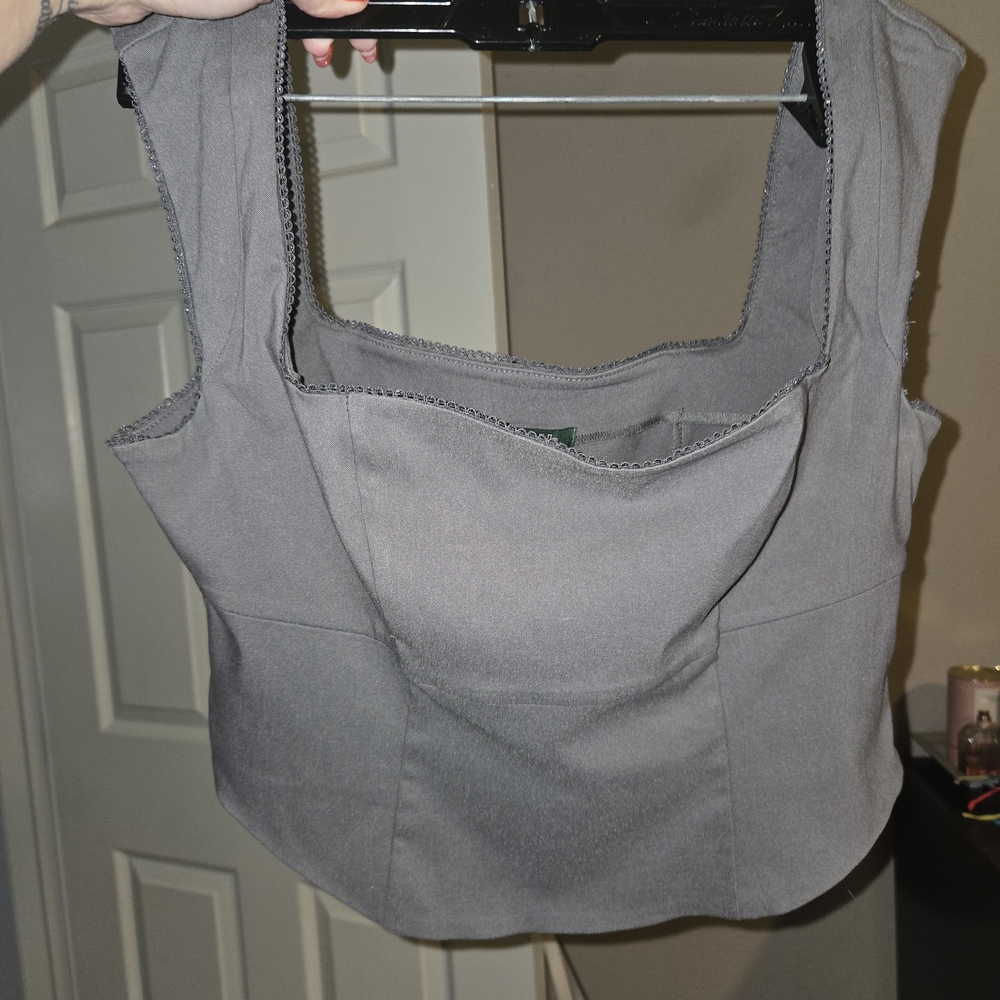 Wild Fable Gray Crop Top